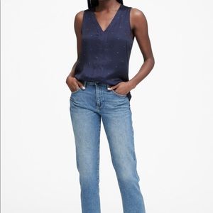 🆕 Banana Republic Paisley Sleeveless V-Neck Top